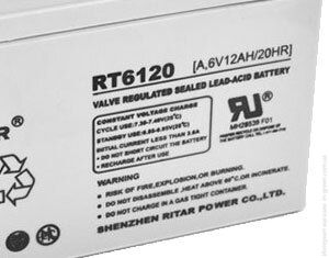 Акумуляторна батарея RITAR RT6120A