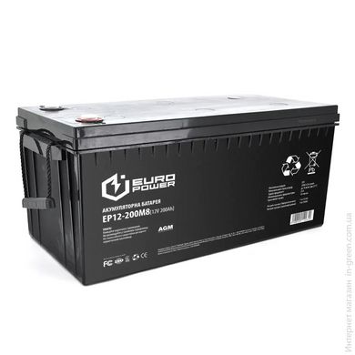 Акумуляторна батарея AGM EUROPOWER EP12-200M8