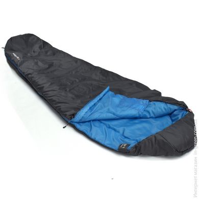 Спальный мешок HIGH PEAK Lite Pak 1200/+5°C Anthra/Blue Left (23277)