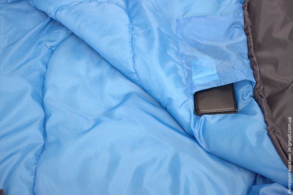 Спальный мешок HIGH PEAK Lite Pak 1200/+5°C Anthra/Blue Left (23277)