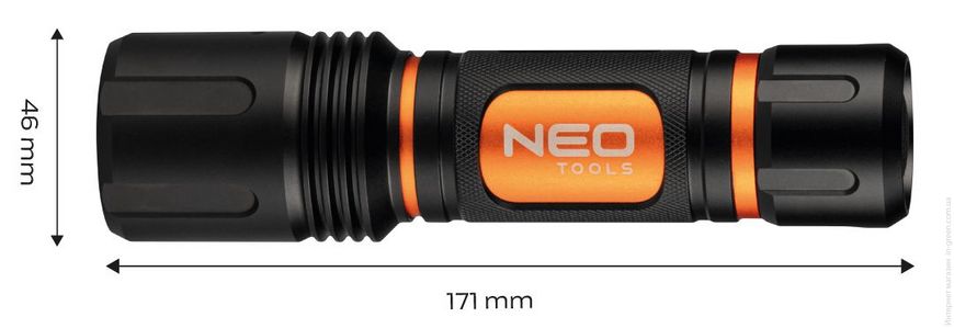 Фонарь ручной на батарейках Neo Tools 99-036