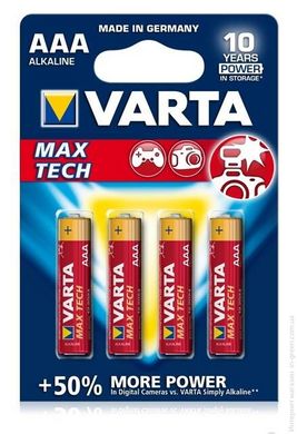 Батарейка VARTA MAX T. AAA BLI 4 ALKALINE