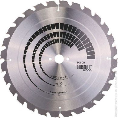 Циркулярный диск 400x30 28 CONSTRUCT BOSCH (2608640693)