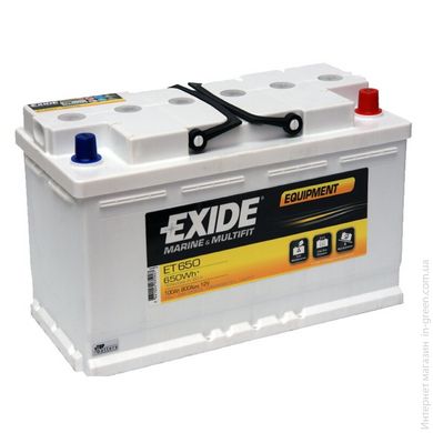Свинцово-кислотный аккумулятор EXIDE EQUIPMENT ET 650