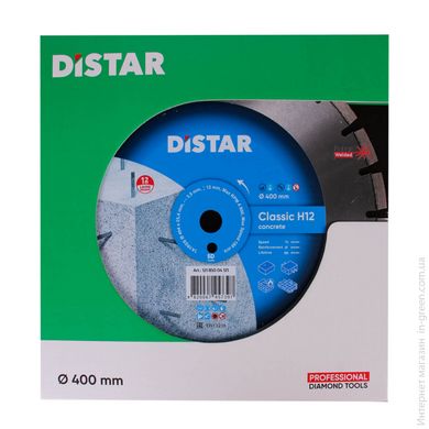 Distar Круг алмазний відрізний 1A1RSS / C1-W 404x3,5 / 2,5x12x25,4-11,5-24 Classic H12 12185004121 (12185004121)