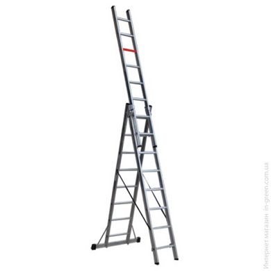 Трехсекционная алюминиевая лестница VIRASTAR 3x8 ступеней