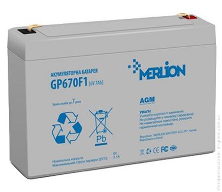 Акумуляторна батарея AGM MERLION GP670F1