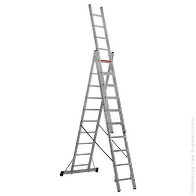 Трехсекционная алюминиевая лестница VIRASTAR 3x10 ступеней