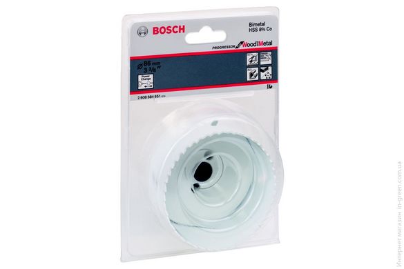 Коронка Progressor 86 мм Bosch (2608584651)