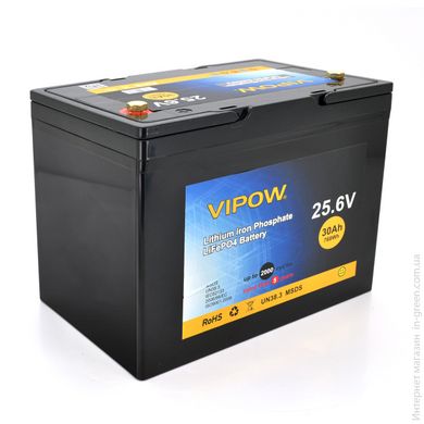 Аккумуляторная батарея VIPOW LiFePO4 25,6V 30Ah