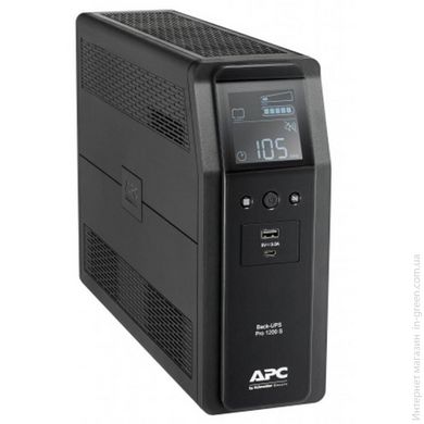 Источник бесперебойного питания APC Back UPS Pro BR 1200VA, Sinewave, 8 Outlets, AVR, LCD interface (BR1200SI)