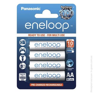 Аккумулятор Panasonic Eneloop AA 1900 4BP mAh NI-MH