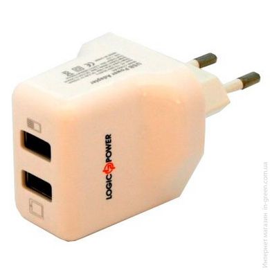 Зарядний пристрій LogicPower LP AC-001 USB 5V 2.1A (2USB)