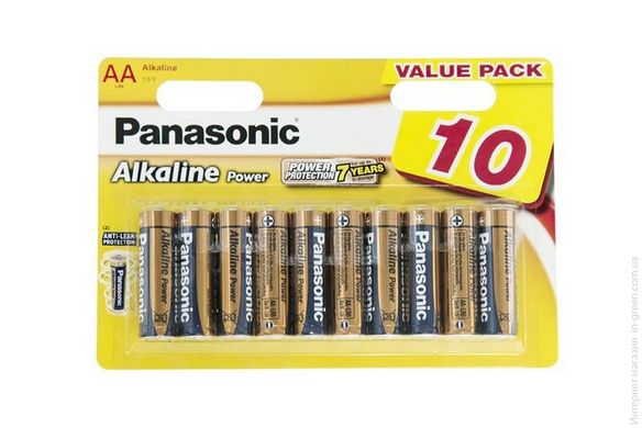 Батарейка Panasonic ALKALINE POWER AA BLI 10
