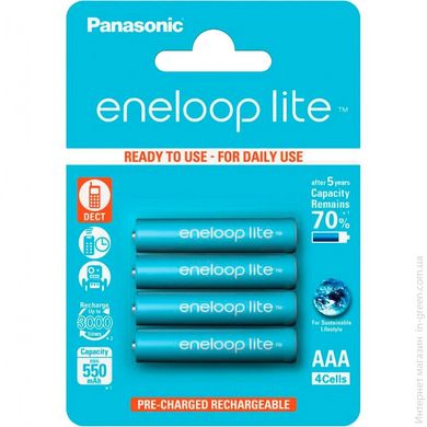 Аккумулятор Panasonic Eneloop Lite AAA 550 4BP mAH NI-MH