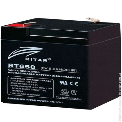 Аккумуляторная батарея RITAR AGM RT650