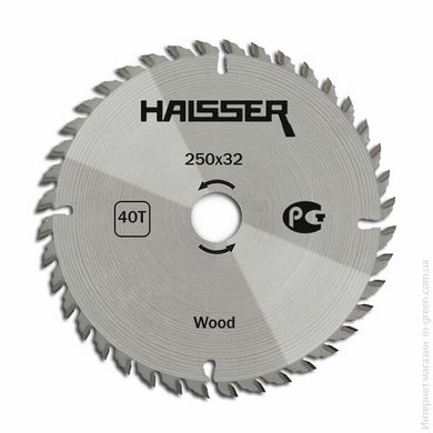 Диск пильний по дереву HAISSER 250х32 40 зуб. (86082)