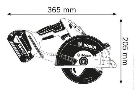 Пила дисковая Bosch GKM 18 V-LI