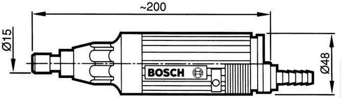 Прямая шлифовальная машина BOSCH 607260110 (набор принадлежностей)