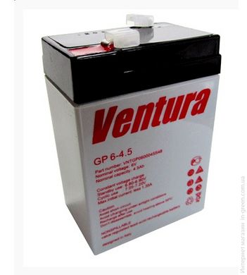 Акумуляторная батарея VENTURA GP 6V 4.5Ah (101 * 70 * 47мм), Q20