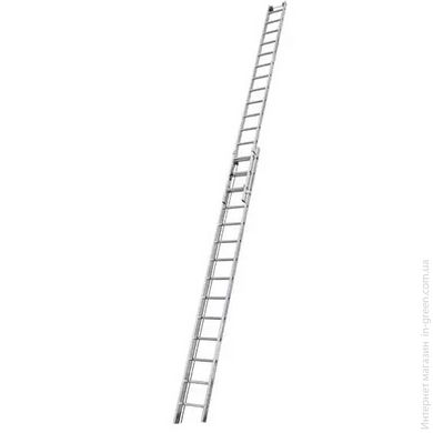 Двухсекционная выдвигаемая тросом лестница Krause Stabilo 2x18 ступеней (133878)