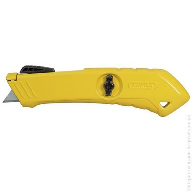 Нож Stanley безопасный, длина ножа 165 мм, лезвие трапецевидное, ширина 18 мм. STHT0-10193