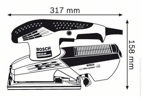 Шлифовальная машина BOSCH GSS 23 AE