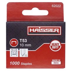 Скобы для степлера HAISSER 62022 Т53 1000 шт 10х11.3х07 мм (93930)