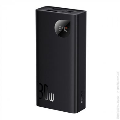 Пауербанк Baseus Adaman2 Digital Display Fast Charge Power Bank 10000mAh 30W Black Overseas Edition