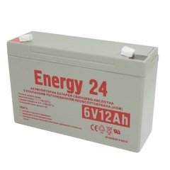 Аккумулятор свинцово-кислотный ENERGY 24 АКБ 6V12AH