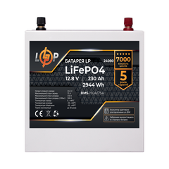 Акумулятор LP LiFePO4 12V (12,8V) - 230 Ah (2944Wh) (BMS 150A/75А) метал для ДБЖ