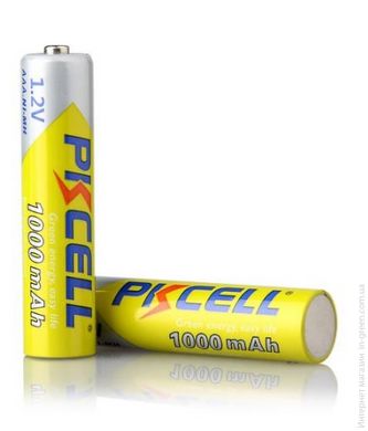 Аккумулятор PKCELL 1.2V AAA 1000mAh NiMH Rechargeable Battery, 2 штуки в блистере цена за блистер, Q12/144