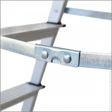 Двосторонні драбини алюмінієві VIRASTAR Olympos 2x6 ступенів (OL6)