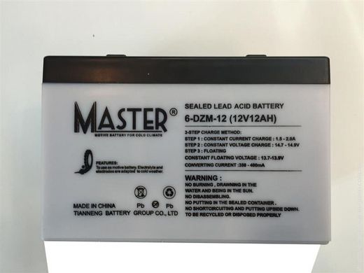 Гелевый аккумулятор BOSSMAN MASTER 6-DZM12