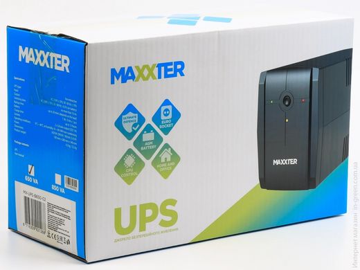 Джерело безперебійного живлення MAXXTER MX-UPS-B650-02
