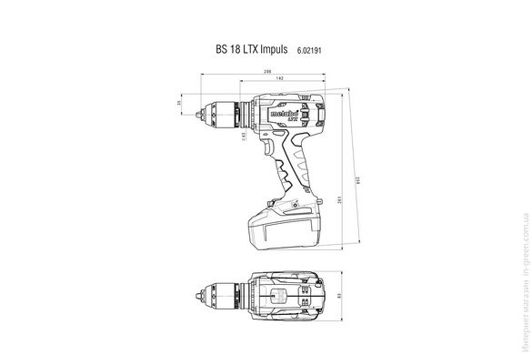 Акумуляторний дриль-шуруповерт METABO BS 18 LTX Impuls (602191840)