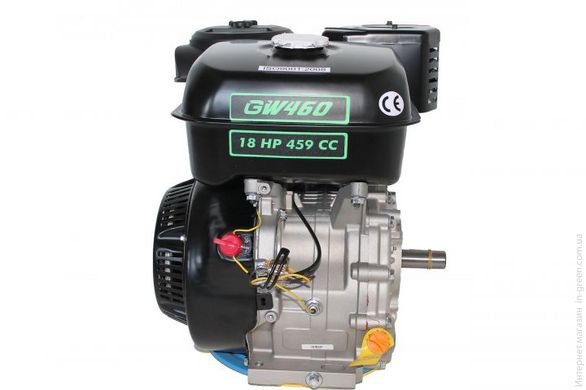 Двигун GRUNWELT GW460FE-S / WM192FЕ-S, бензин 18,0л.с. , Шпонка 25мм