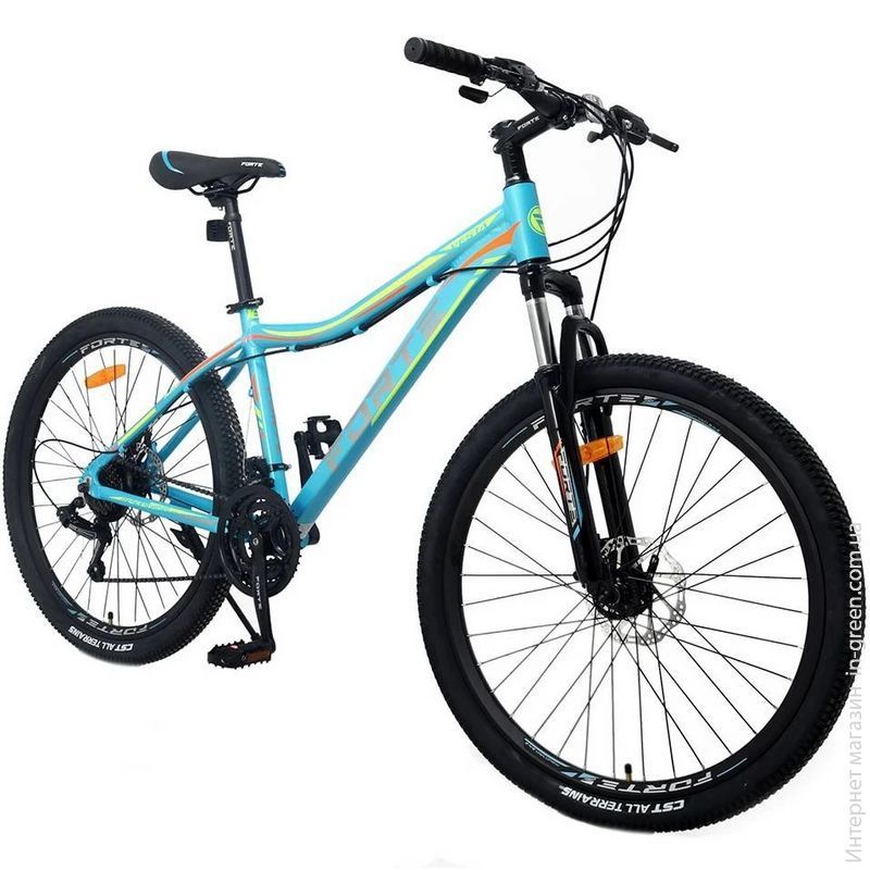 Велосипед жіночий FORTE VESTA алюм.рама 16", колеса 26", Синьо-Жовтий
