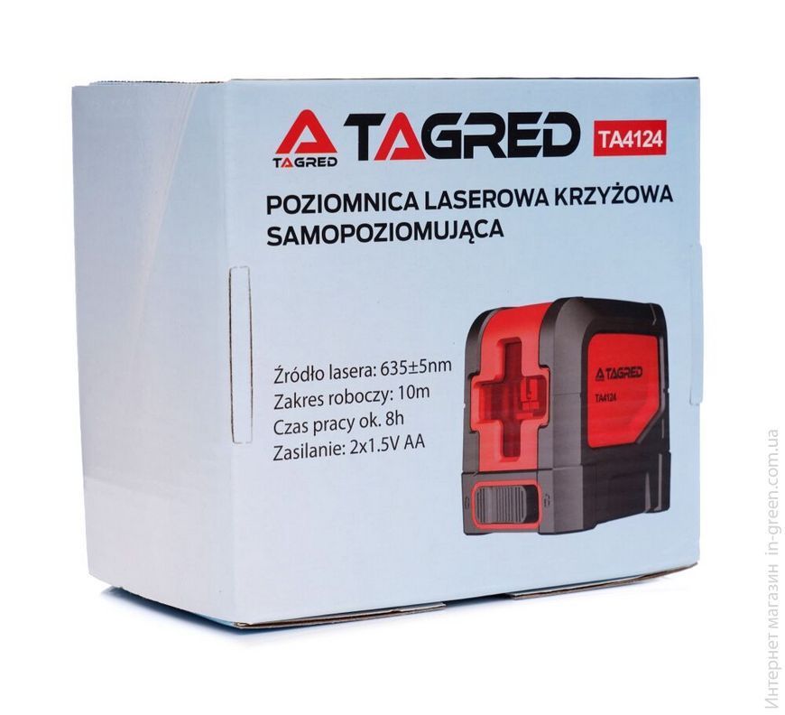 Лазерный уровень с магнитным держателем TAGRED TA4124