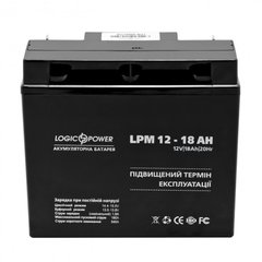 Акумулятор кислотний LOGICPOWER LPM 12-18 AH