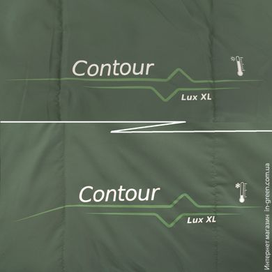 Спальный мешок Outwell Contour Lux XL Reversible/-1°C Green Left (230299)