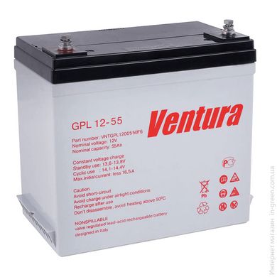 Акумуляторна батарея VENTURA GPL 12V 55Ah (230*138*232мм), Q1