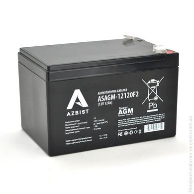 Аккумулятор AZBIST Super AGM ASAGM-12120F2, Black Case