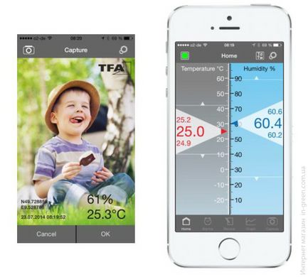 Термогігрометр для смартфонів TFA "SMARTHY" (IOS и Android) (30503501)