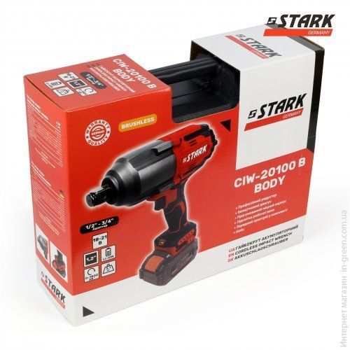 Гайковерт ударний акумуляторний Stark CIW-20100 B Body (210020021) без АКБ