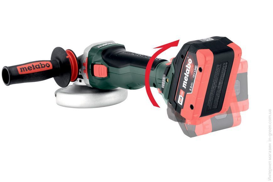 Аккумуляторная угловая шлифмашина METABO WVB 18 LTX BL 15-150 Quick