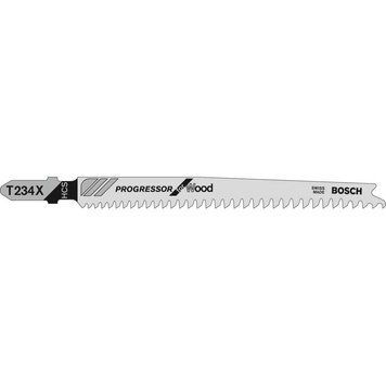 100 лобзиковых пилок BOSCH T 234 X, HCS (2608633A41)