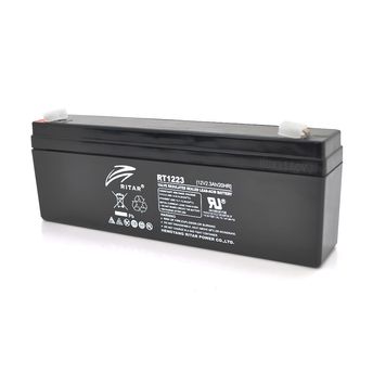 Акумуляторна батарея AGM RITAR RT1223, Black Case, 12V 2.3Ah (177х35х62(68)) Q10