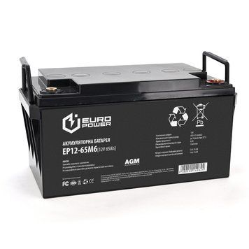 Акумуляторна батарея AGM EUROPOWER EP12-65M6 12V/65Ah