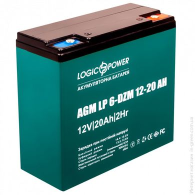 Тяговый свинцево-кислотный Акумулятор LogicPower LP 6-DZM-20